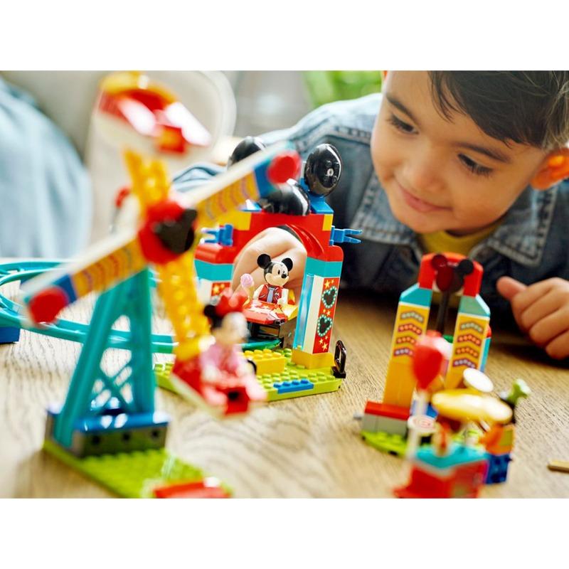 LEGO Disney Mickey Minnie and Goofy Fairground Building Set