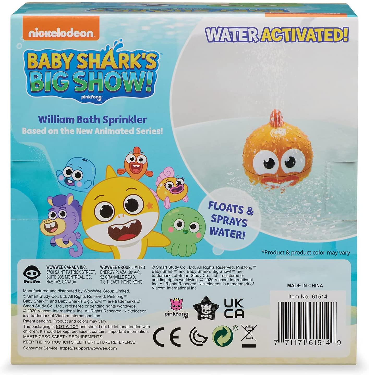 بينك فونج - لعبة الاستحمام بيبي شارك سبرنكلير شخصية ويليام