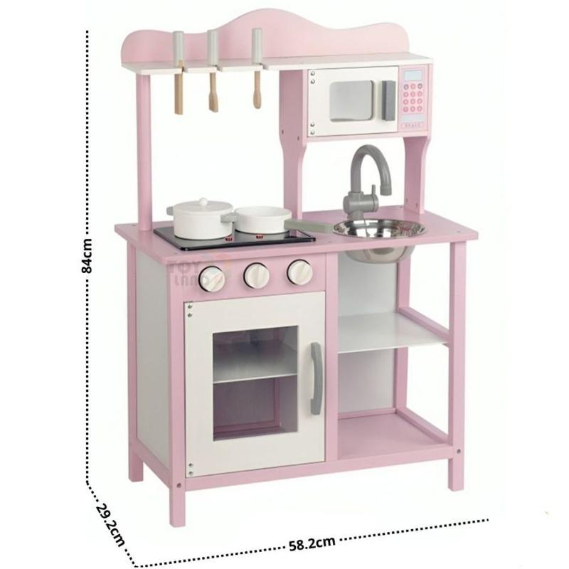 كيدلاند - مجموعة لعبة المطبخ الخشبي للاطفال
