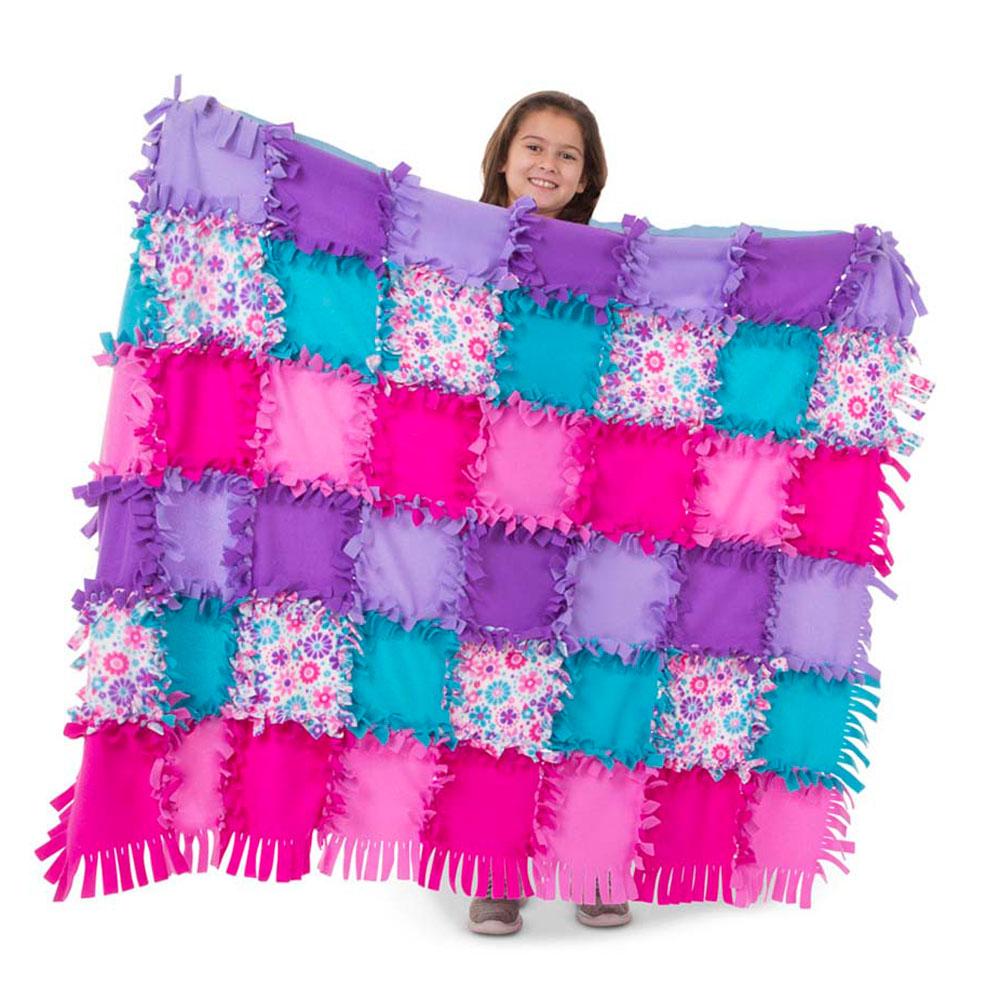 Melissa and Doug Created by Me - Flower Fleece Quilt