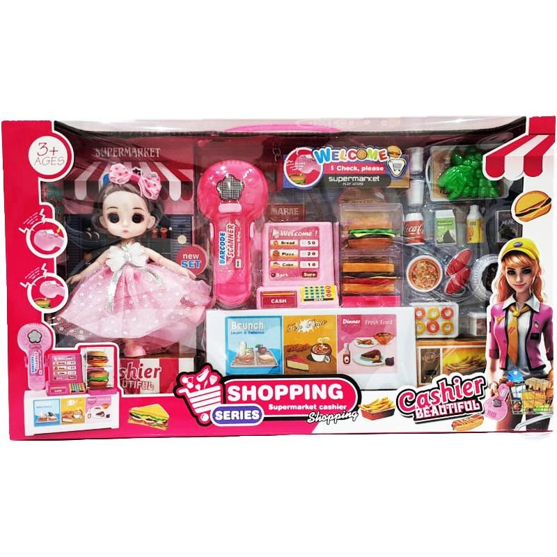 لعبة أدوات المطبخ وعروسة