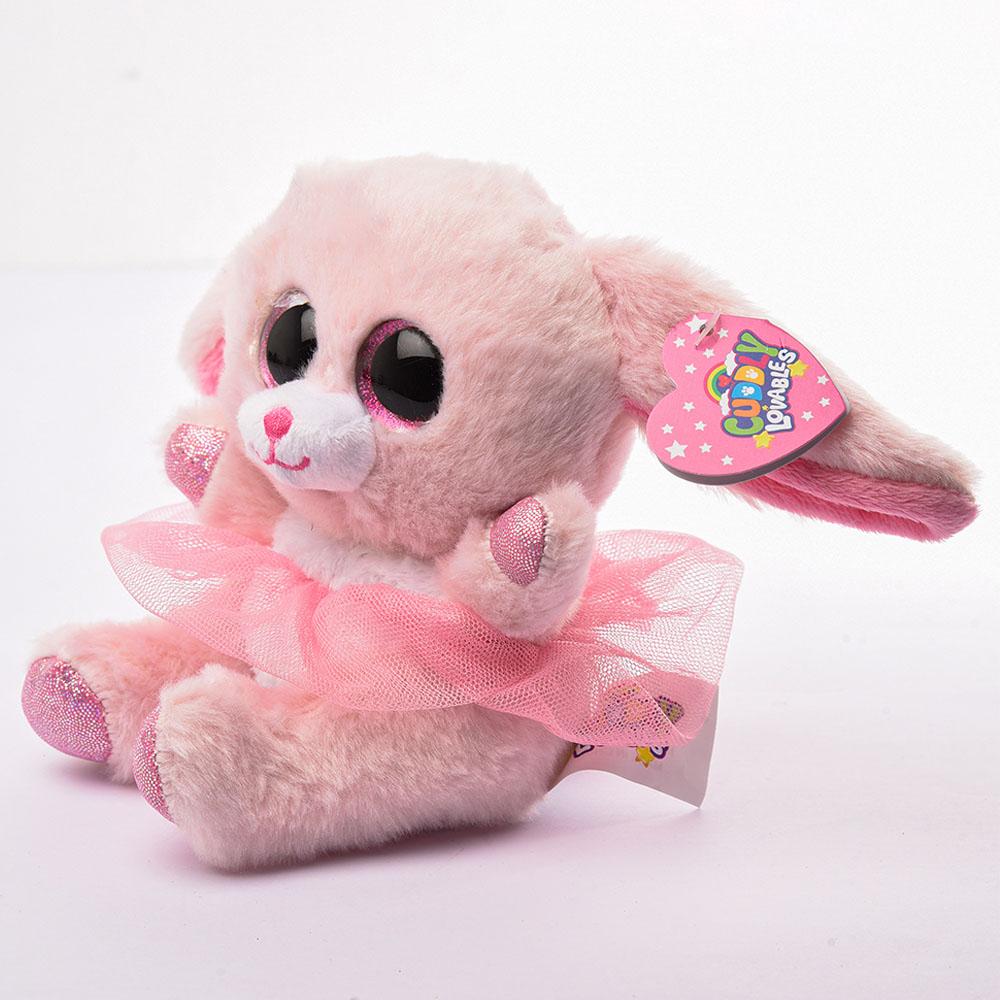 Cuddly Loveables Tutu Pink Bunny Plush Toy 15cm