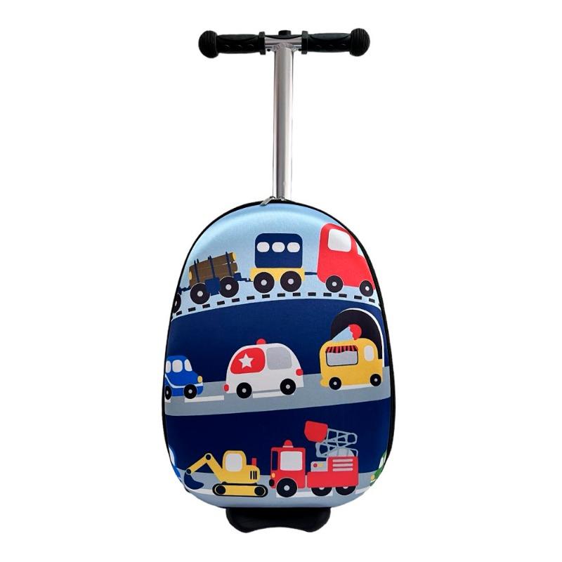 Costway 2 in 1 Foldable Scooter Bag with LED Wheels Car Design