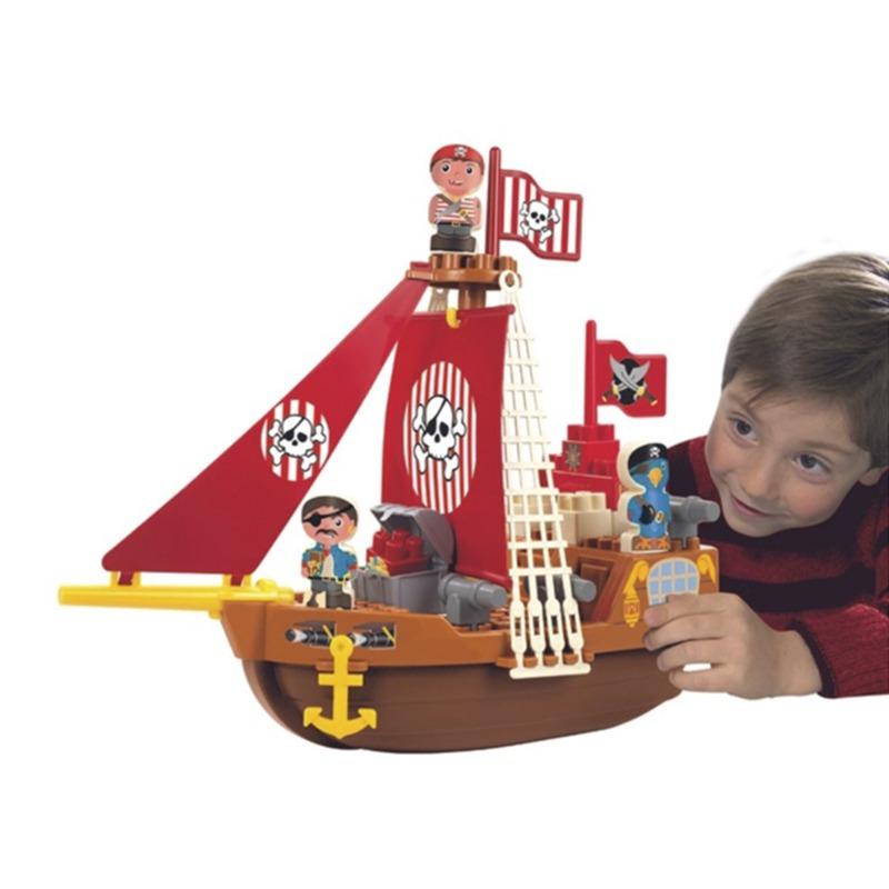 Ecoiffier Abrick Brick Pirate Boat