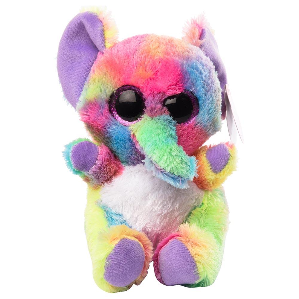 Cuddly Loveables Rainbow Elephant Plush Toy 15cm