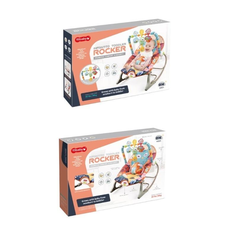 Tiibaby Baby Vibrating Rocking Chair With Music - Owl