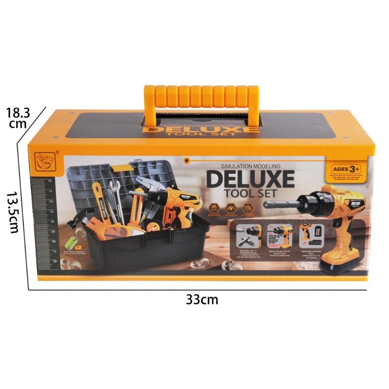 مجموعة أدوات للأطفال 37 قطعة تعمل بالبطارية