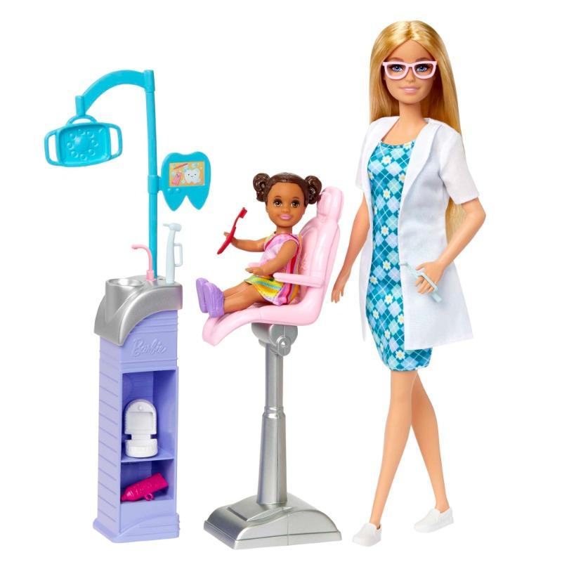 Barbie Careers Blonde Dentist Doll And Playset