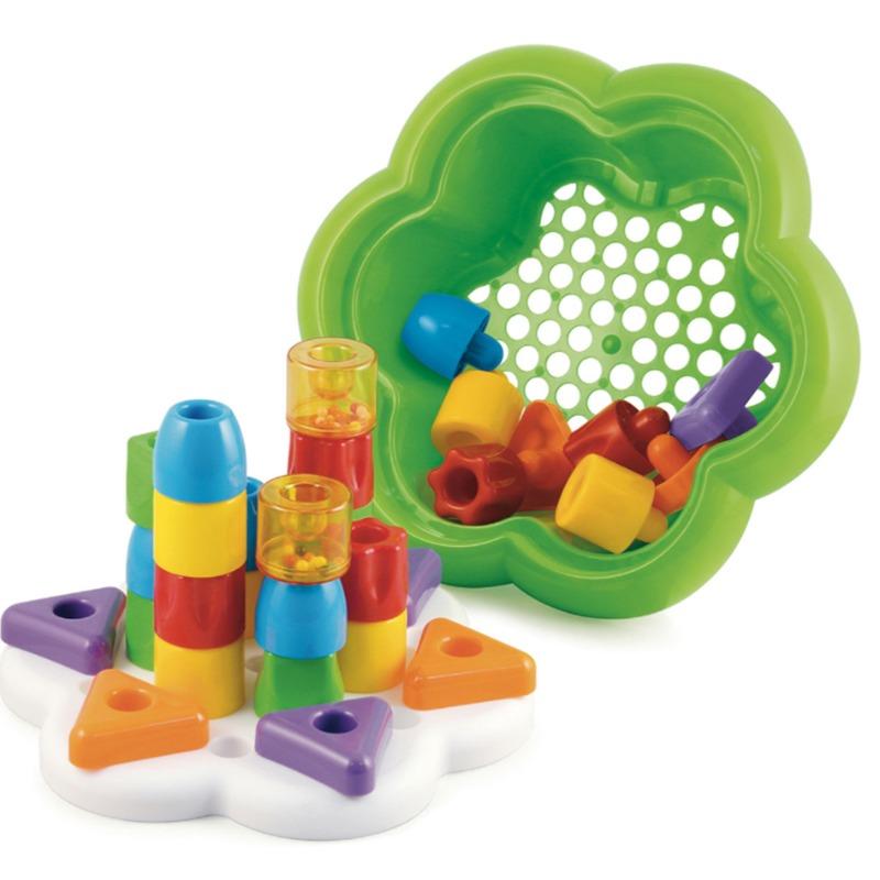 Quercetti Piggy Block Building and Stacking Set - 28 Piece
