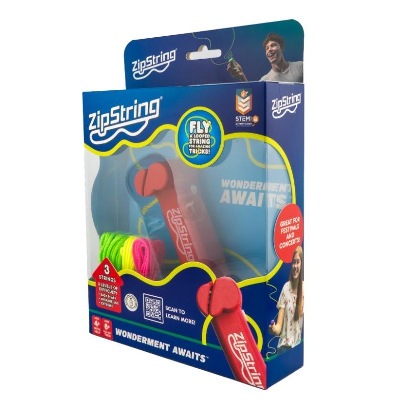 ZipString Spinning String Game - Red