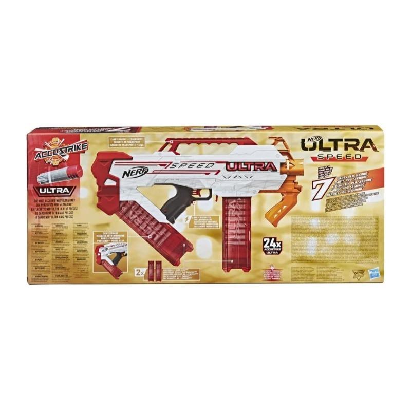 Nerf Ultra Speed Blaster & 20-Dart Refill Pack Combo Set.