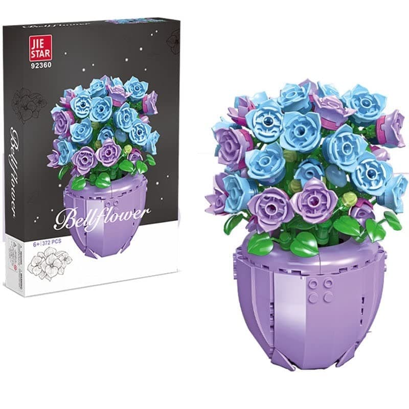 Jie Star Bell Flower Building Blocks - 372 Pcs