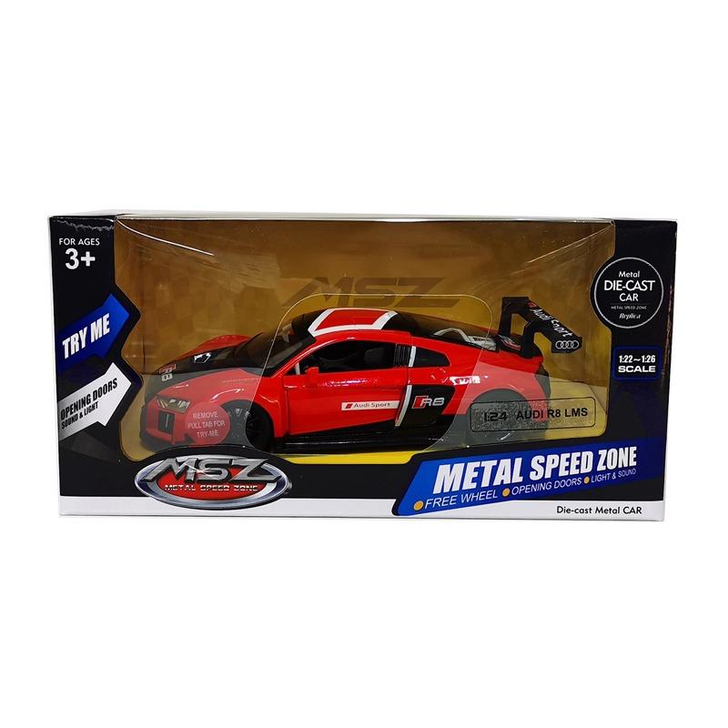 سبيد ميتال - سيارة أودي آر 8 إل إم إس لون أحمر