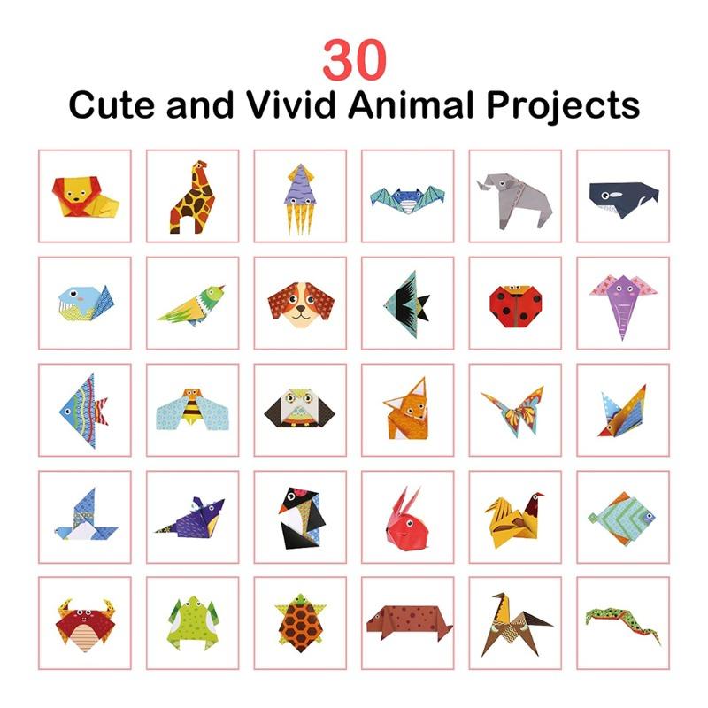 Tookyland Lets Fold Smart Origami Paper Kit Animal