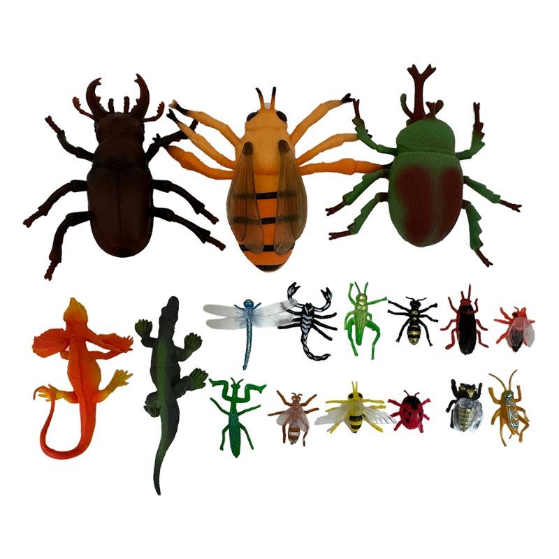 مجموعة حشرات و زواحف عدد 21 قطعة