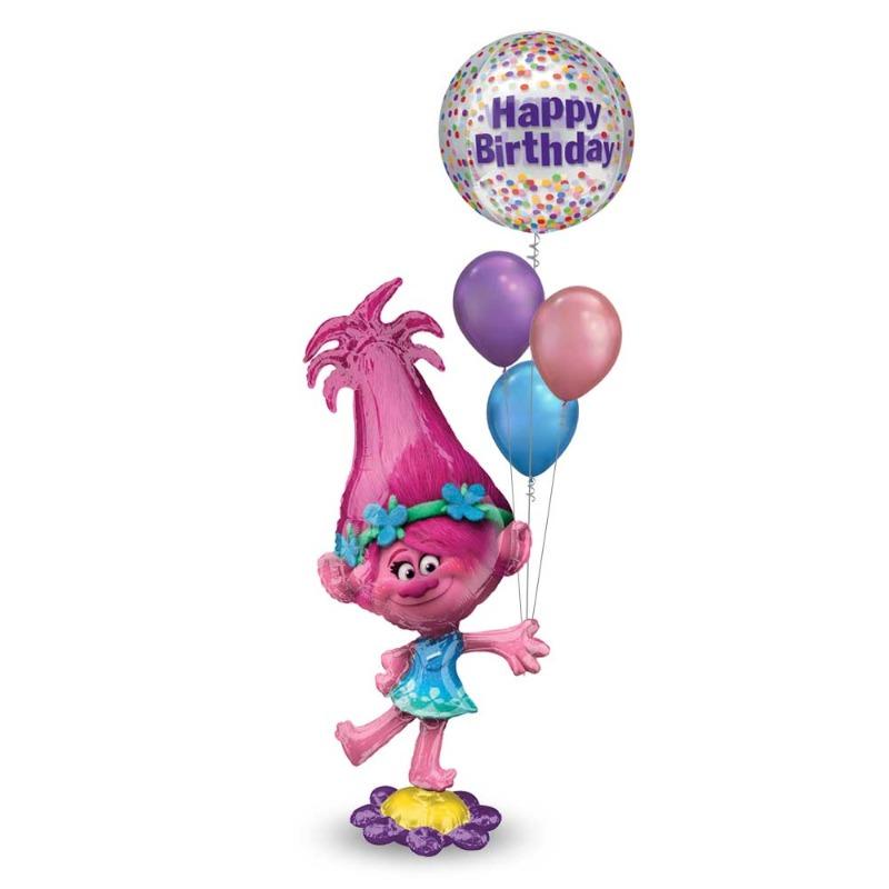 Birthday Ballon Bouquet - Troll Airwalker