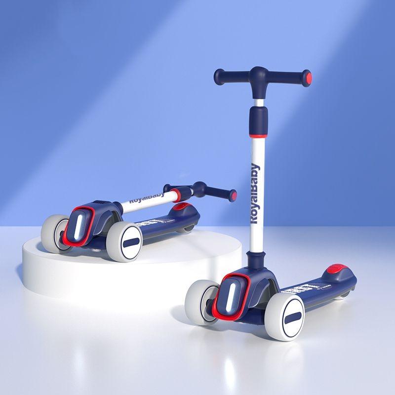 رويال بيبي - سكوتر 3 عجلات لون أزرق