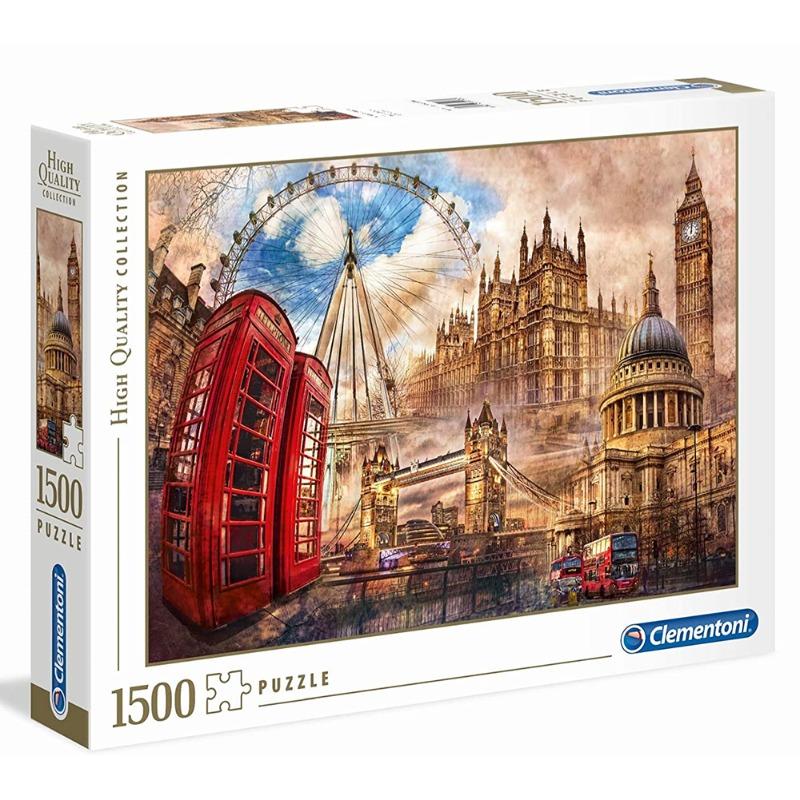 Clementoni Vintage London Puzzle - 1500 Pcs