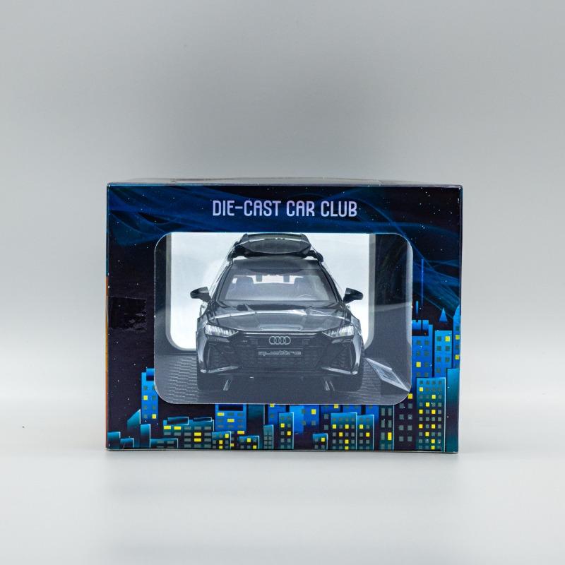 Techtonix Audi RS6 Sound And Light Six Door Open Pull Cack Car - Black