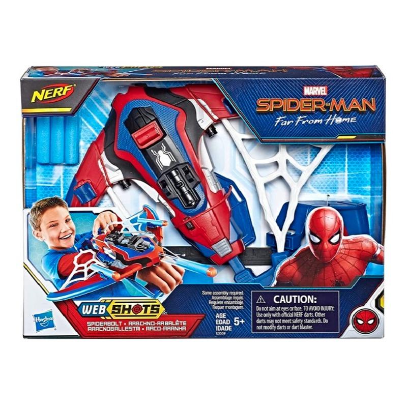 Marvel Spider-Man Web Shots Spiderbolt Nerf Powered Blaster