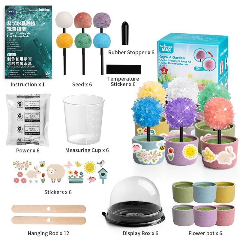 Kidewan Crystal Growing Science Kit 6 IN 1