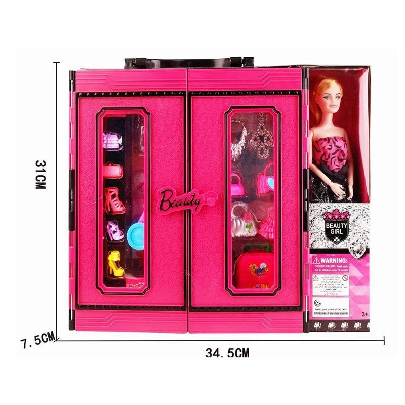 Dream Wardrobe With Barbie Doll And Beauty Accessories Playset