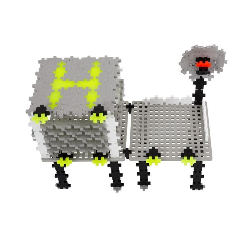 Rescue & Battle Bundle (Plus-Plus Police Building Set + Spin Fighters Blazing Knight Spin Fighters Pack)