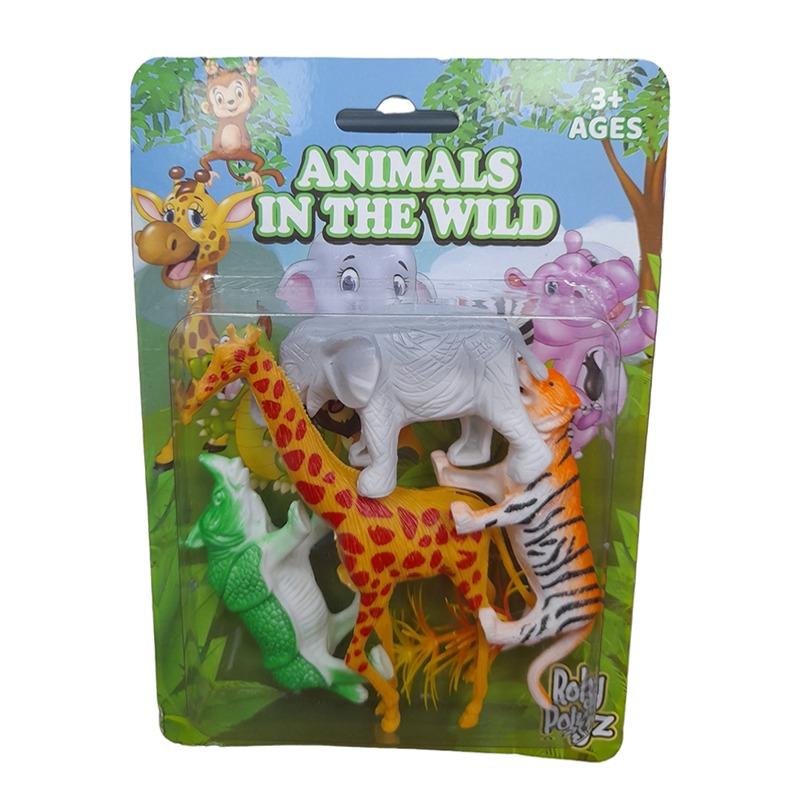 Roly Polyz Animals In The Wild Figures Set