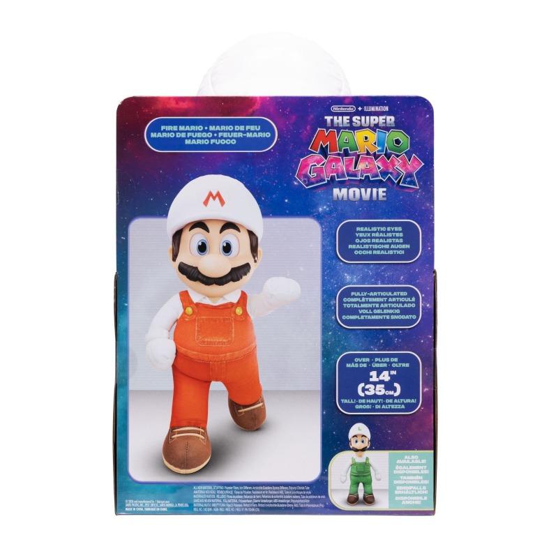 Nintendo Super Mario Galaxy Movie – 14" Posable Plush – Fire Mario