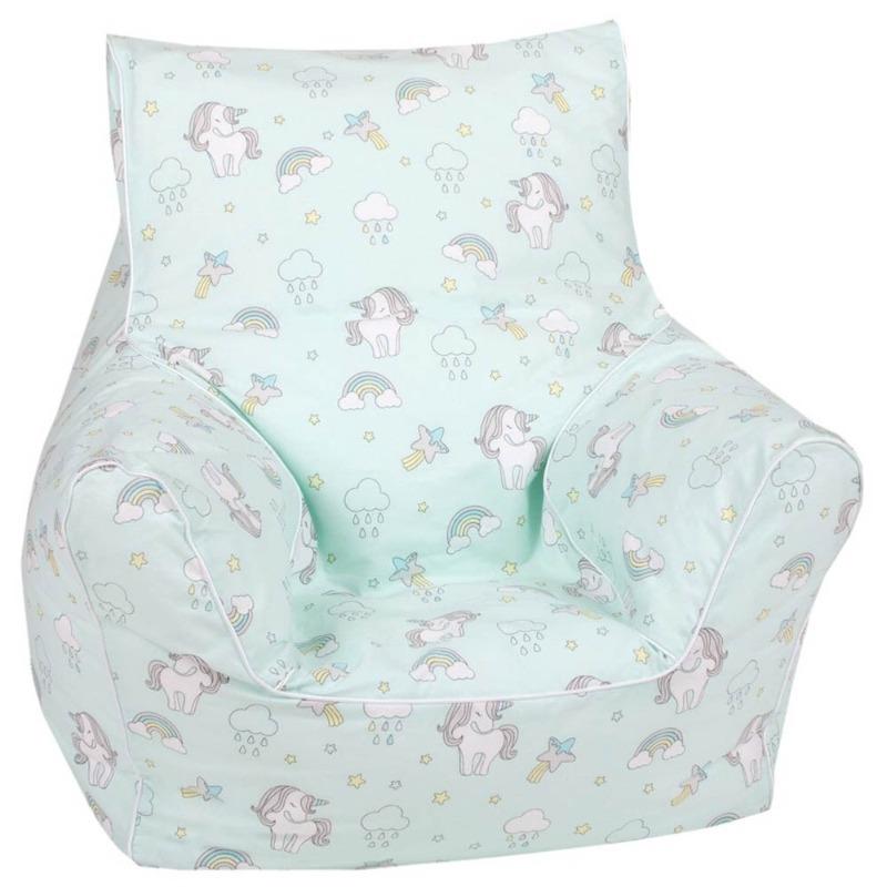 Delsit Bean Chair - Mint Unicorn
