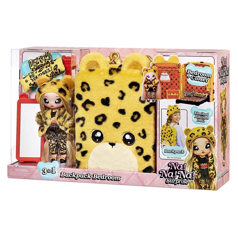 Na! Na! Na! Surprise 3-In-1 Backpack Bedroom Playset - Jenelle Jaguar