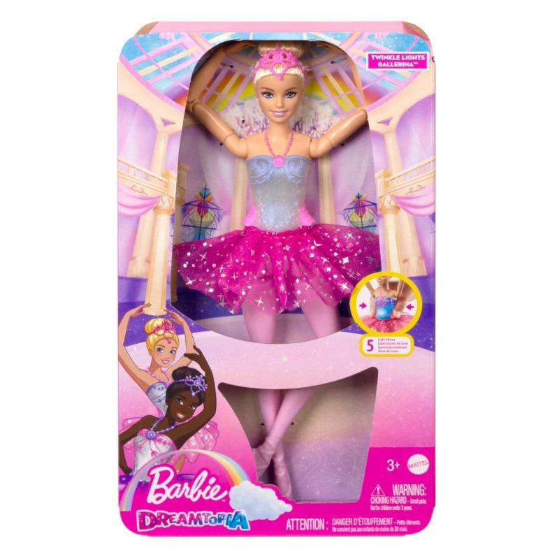 Barbie Dreamtopia Twinkle Lights Ballerina Doll in Light-Up Pink Dress