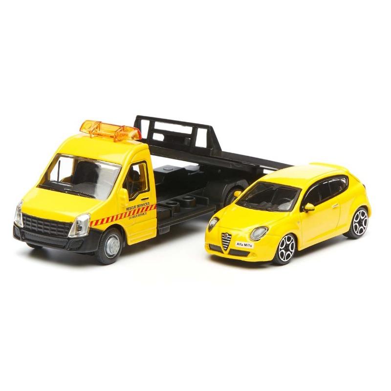 Bburago Street Fire Flatbed Transport