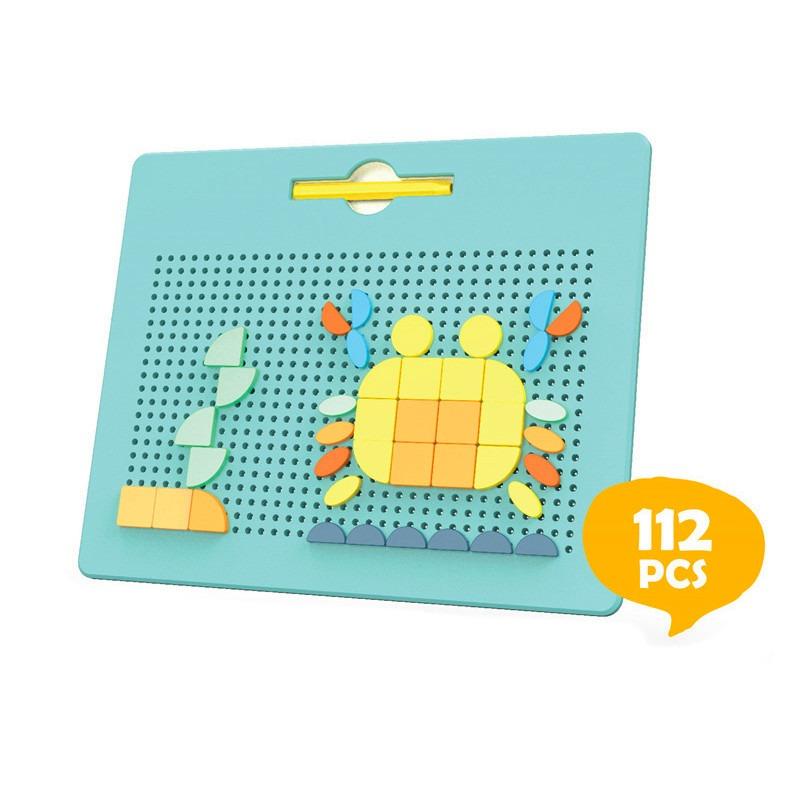 شينغو - لوحة بناء الخرز المغناطيسية 2 في 1 112قطعة