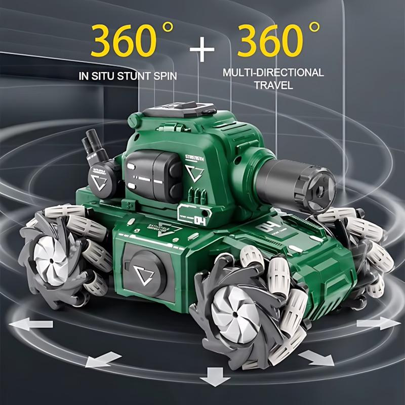 سي اكس ال - دبابة تانك بومب المائية بجهاز تحكم عن بعد لون أخضر