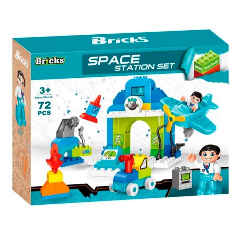 Bricks Blocks Space Station Set 72pcs