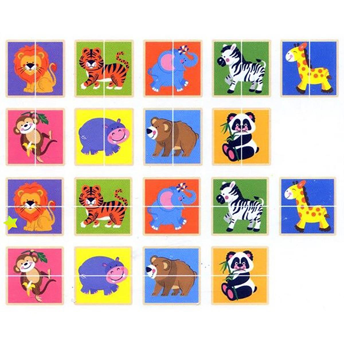 Viga Matching Puzzle - Jungle Animals