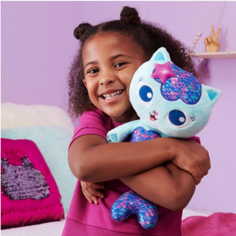 Gabby's Dollhouse - 14-inch Interactive Talking Mercat Plush Doll