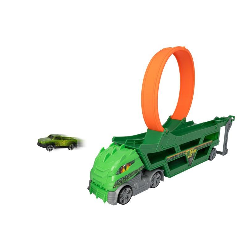 Teamsterz D/H Launch & Loop Playset with 1 Car - Interactive Stunt Toy