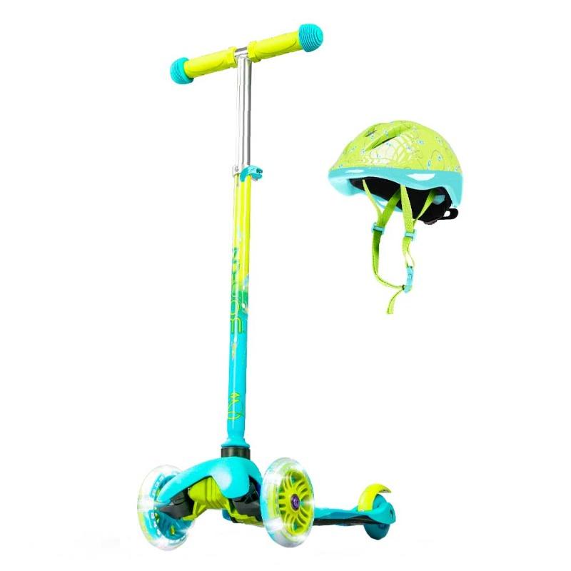 Madd Gear Zycom Zinger With Helmet - Blue Lime