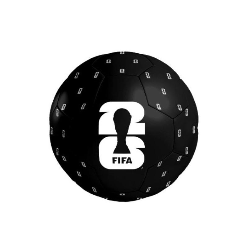 FIFA 2026 Black Edition Football with White Logo Size 5 - PVC Ball