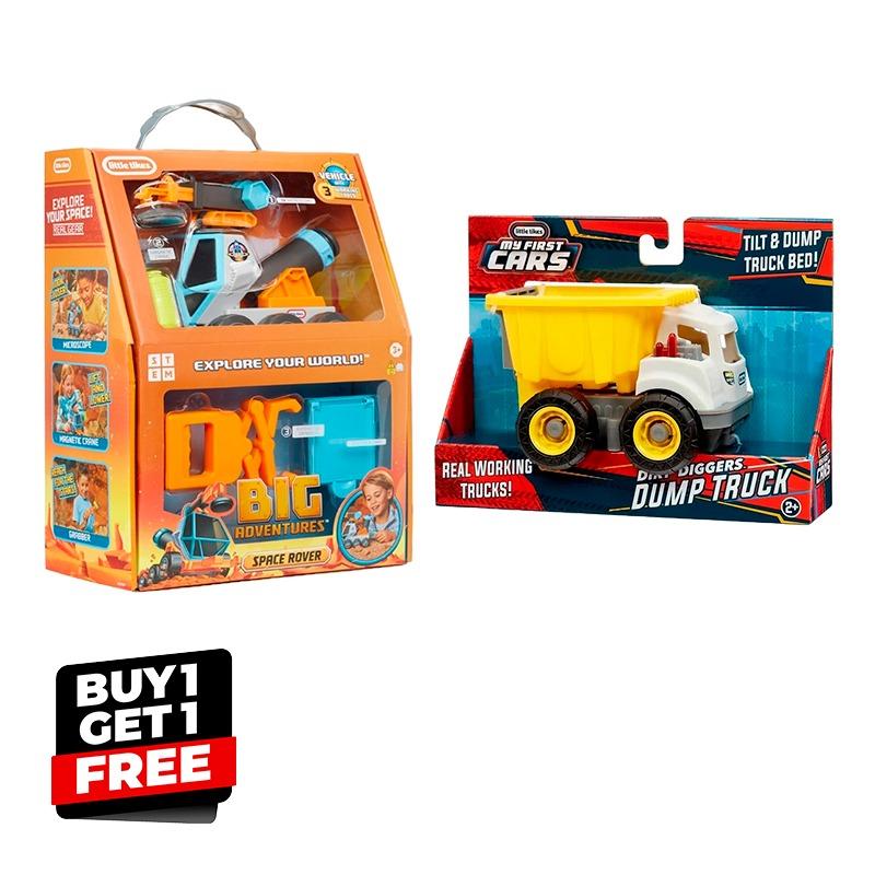 Buy 1 Get 1 Little Tikes Big Adventures Space Rover + Dirt Digger Minis