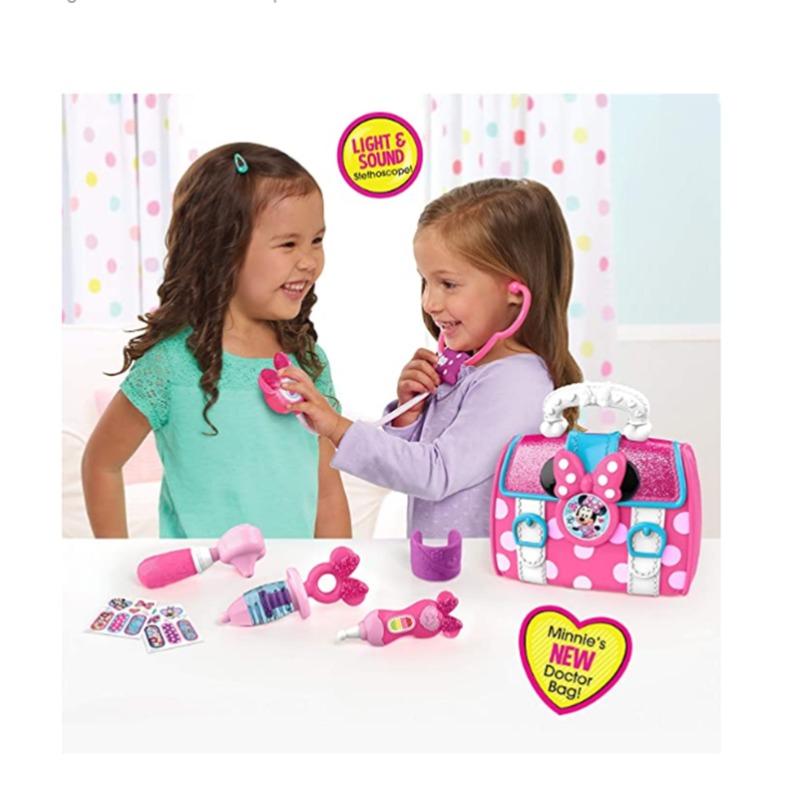 ديزني - مجموعة حقيبة الطبيب ميني ماوس بو كير بأضواء وأصوات
