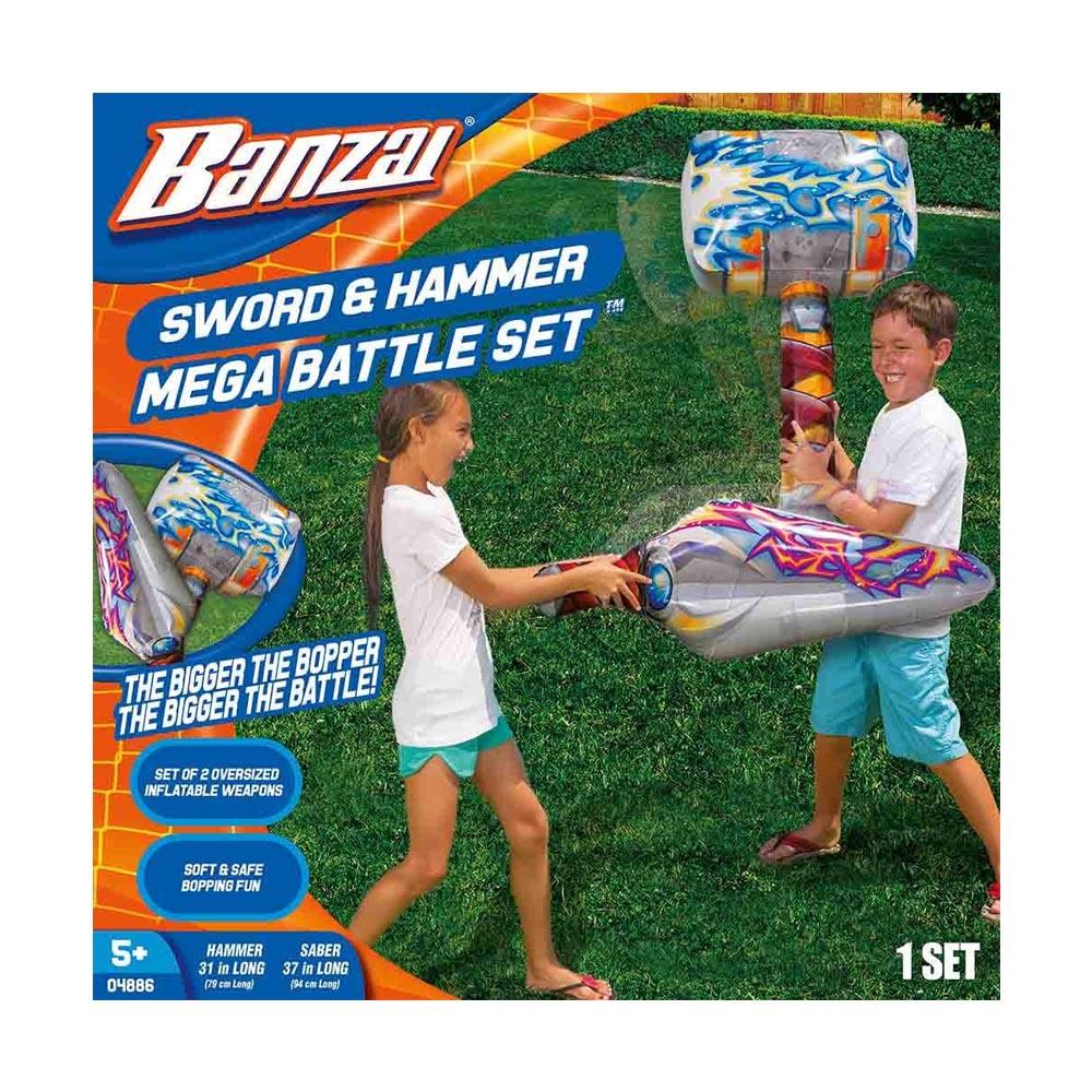 حزمة لعبة السيف والمطرقة الكبيرة - سمكة الفقاعات وسترة السباحة باو باترول