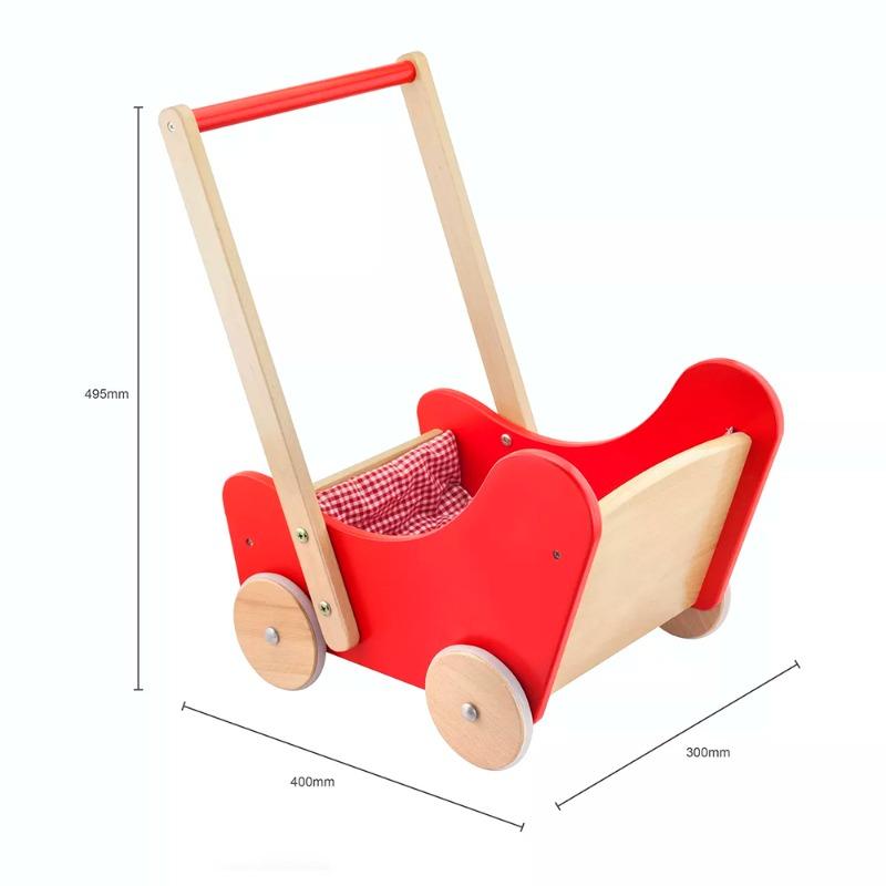 VIGA Wooden Doll's Buggy