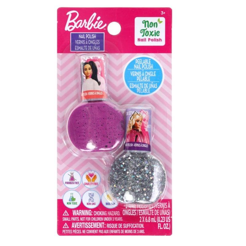 Barbie 2 Pk Nail Polish Non Toxic