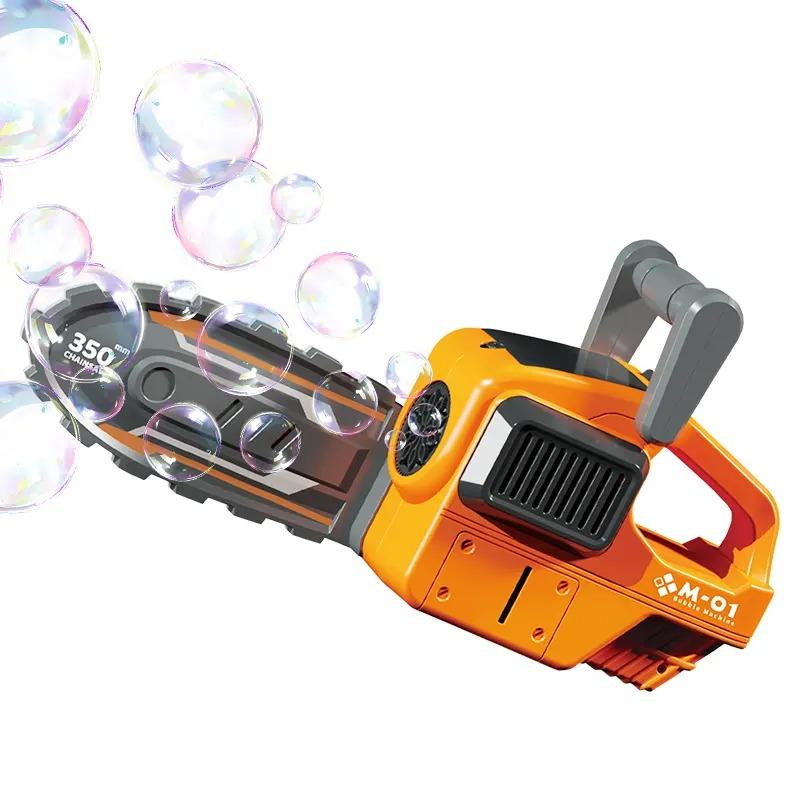 آلة نفخ الفقاعات بتصميم المنشار للأطفال