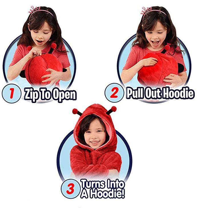 كومفي - هودي فرو بتصميم الدعسوقة مع دمية