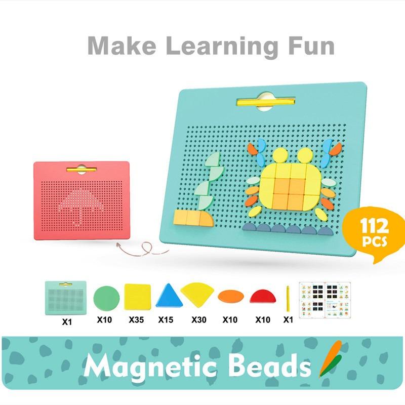 شينغو - لوحة بناء الخرز المغناطيسية 2 في 1 112قطعة