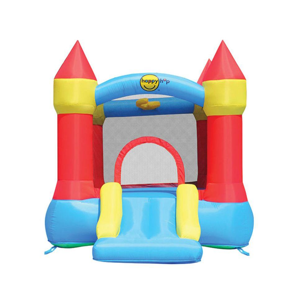 Happy Hop Castle Bouncer with Slide and Hoop